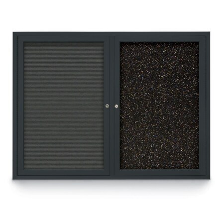 United Visual Products Corkboard, Synthetic Forbo/Gold, 72" X36" UV406-GOLD-FORBO